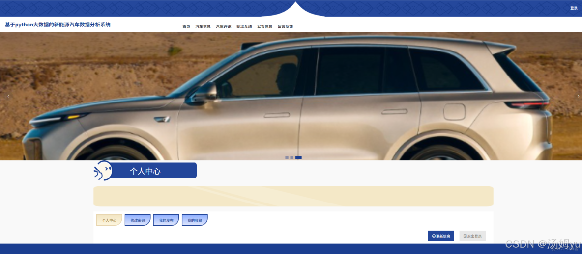 基於python大數據的新能源汽車數據分析系統_Python_02