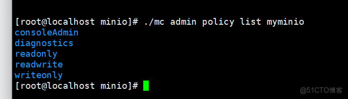 mc在MinIO中創建用户創建policy用户和policy的綁定（minio）_基本語法_07