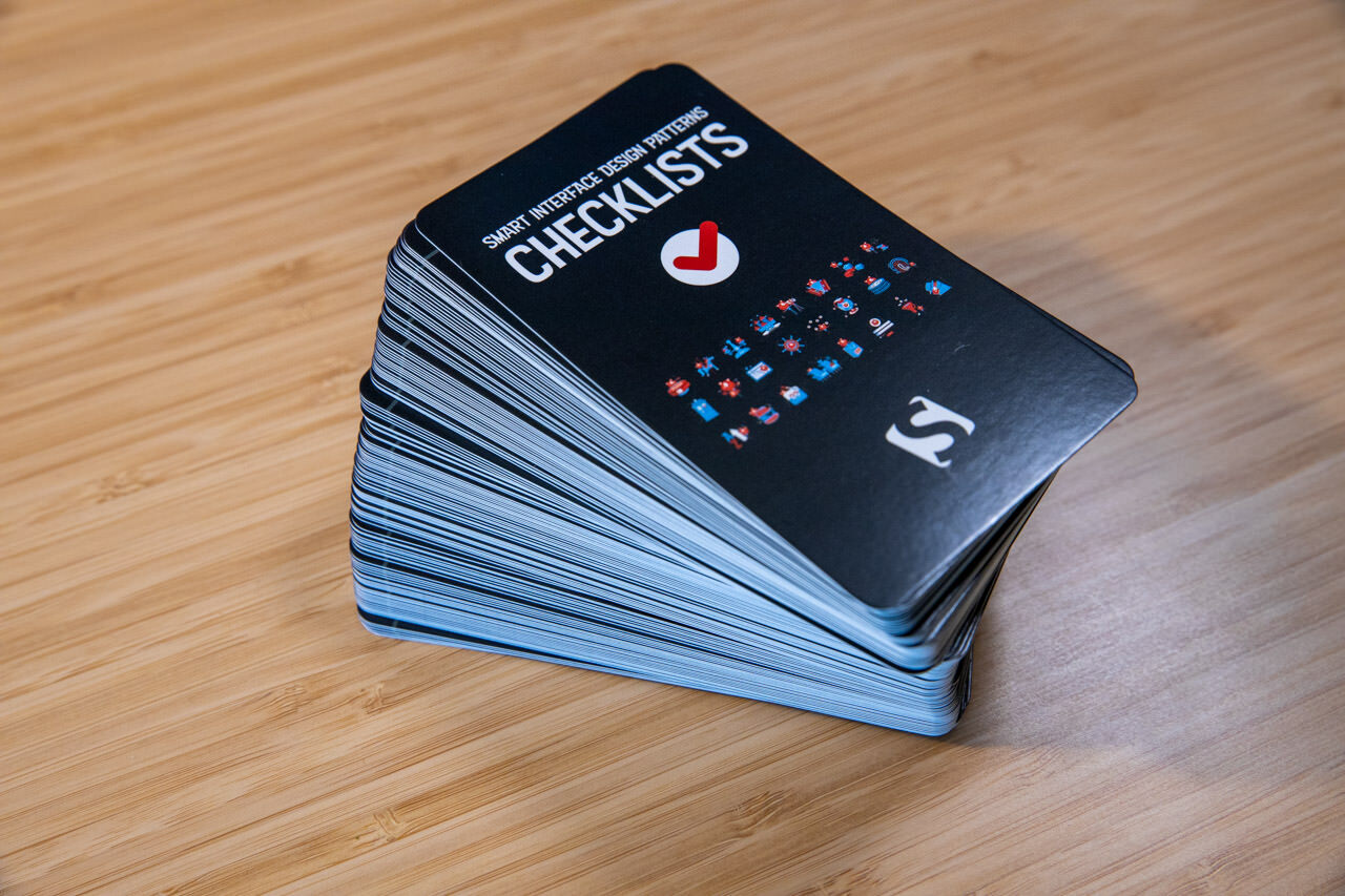 Smart Interface Design Patterns Checklists