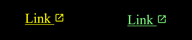 The previous link in WHCM in Firefox. It has different colors for normal and active states.