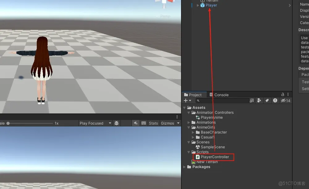 【Unity3D實例-功能-移動】角色行走和奔跑的相互切換_unity_08