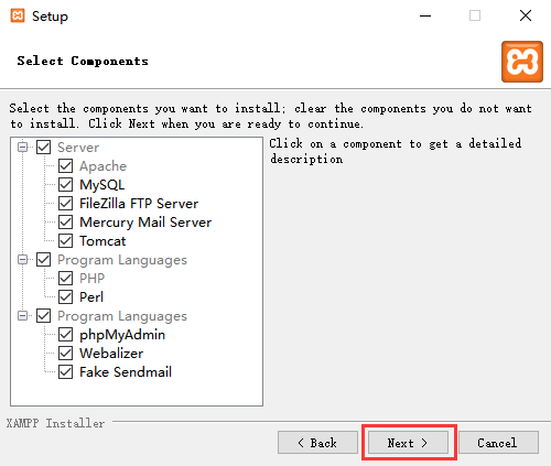 XAMPP下載和安裝圖文教程（附安裝包，適合新手）_XAMPP安裝教程_03