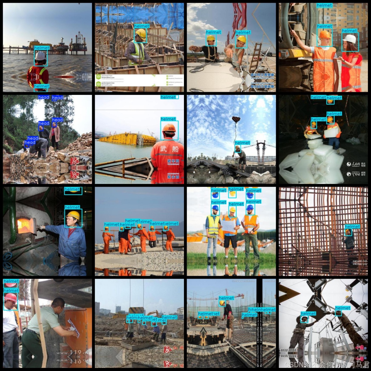 施工場地安全帽佩戴檢測數據集5000張VOC+YOLO格式_安全帽佩戴