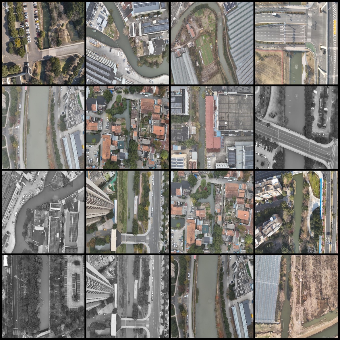 無人機視角航拍河道漂浮物垃圾識別分割數據集labelme格式256張1類別_json數據_03