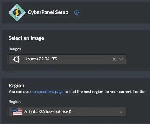 選擇系統鏡像和地區