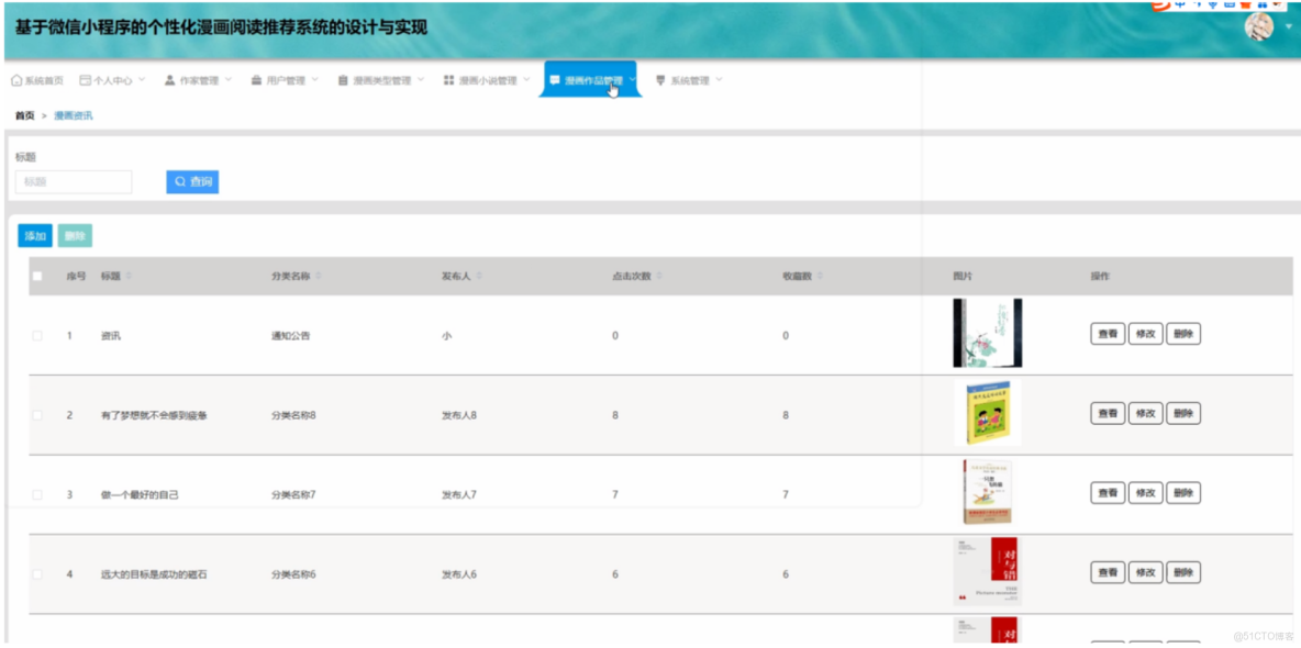 基於微信小程序的個性化漫畫閲讀推薦系統的設計與實現-計算機畢業設計源碼+LW文檔_推薦算法_03