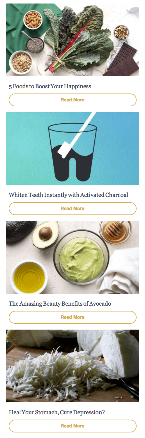 2-column layout - mobile view.