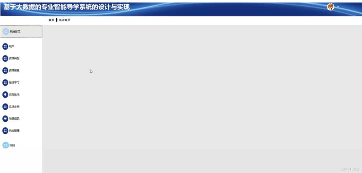 基於大數據的專業智能導學系統的設計與實現-計算機畢業設計源碼+LW文檔_數據庫_03