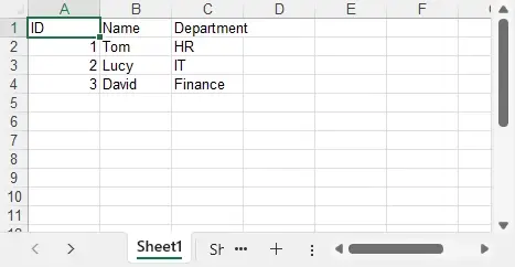 C#寫入DataSet到Excel文件