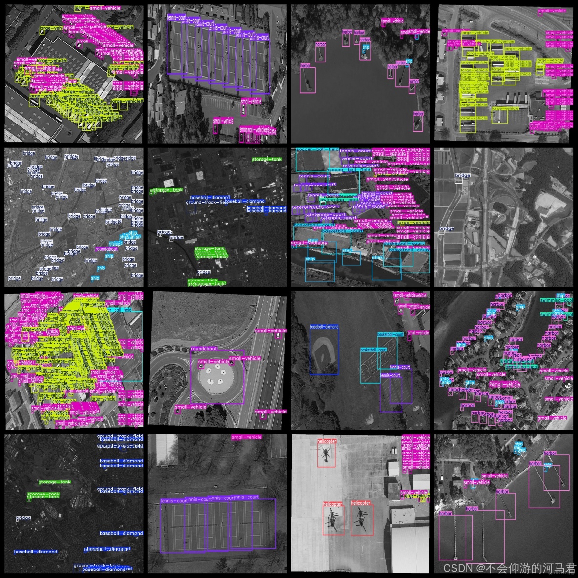 航拍地面多目標檢測數據集1713張16類標籤VOC+YOLO格式_目標檢測
