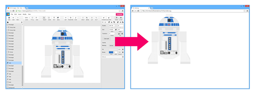 This SVG file, exported from Gravit, is rendered by the browser exactly as intended