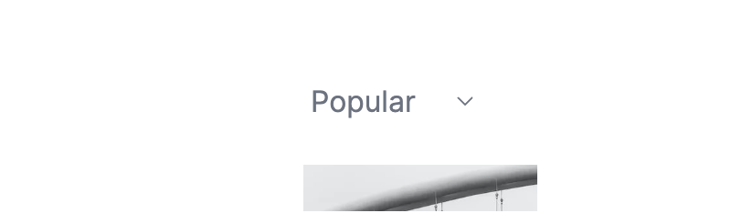 The app’s order select with the most popular photos displayed