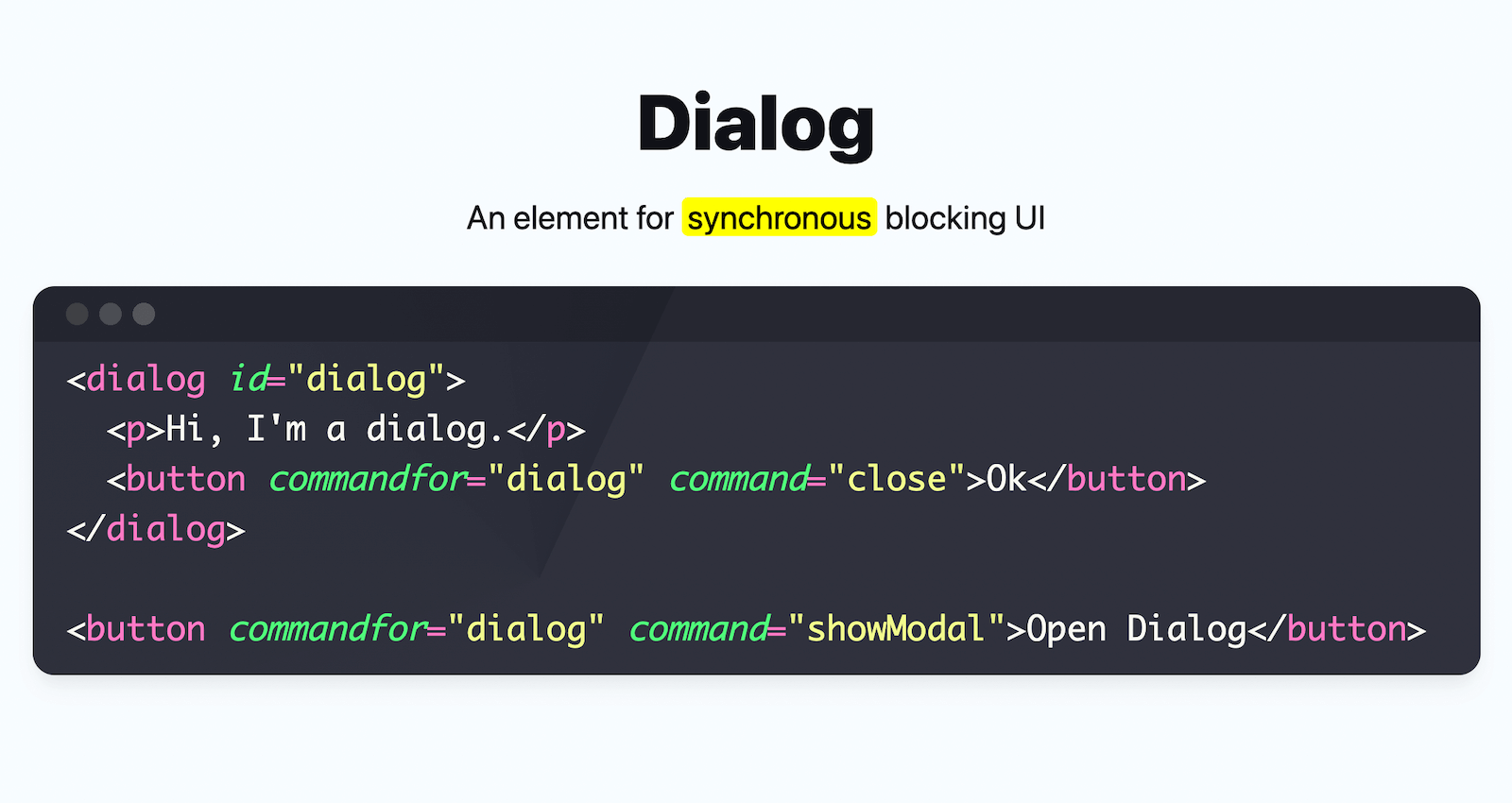 Reliable dialog And Popover