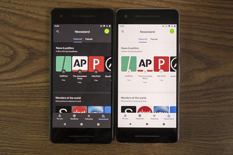 Dark mode vs. Light mode.