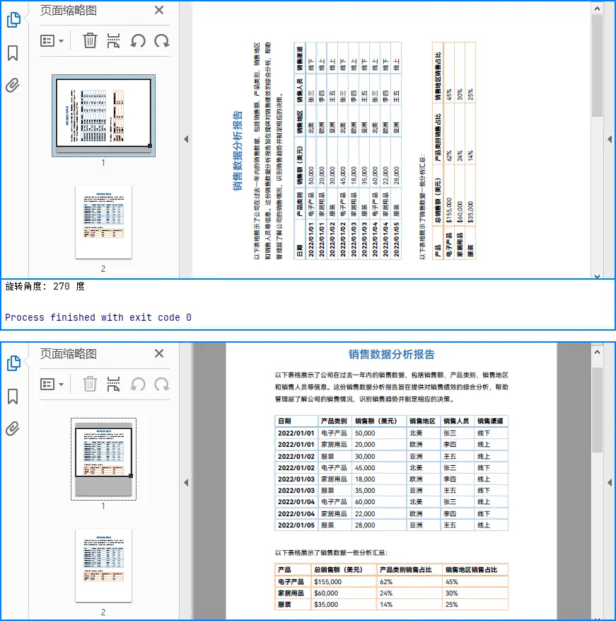 Python獲取和設置PDF頁面旋轉角度