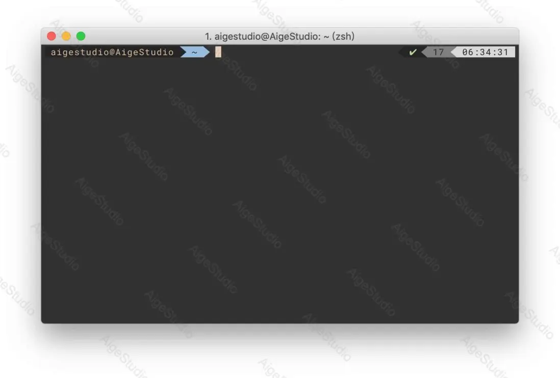 PowerLevel9K 主題默認狀態 —— From AigeStudio