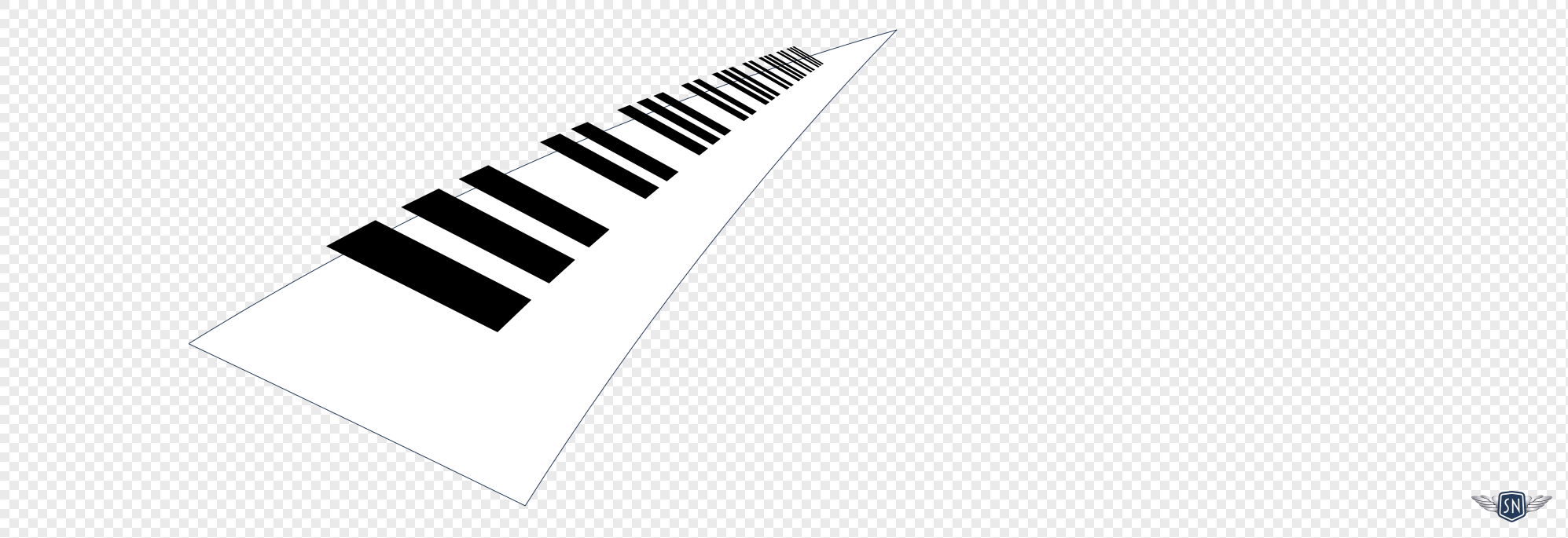 Animated piano keys