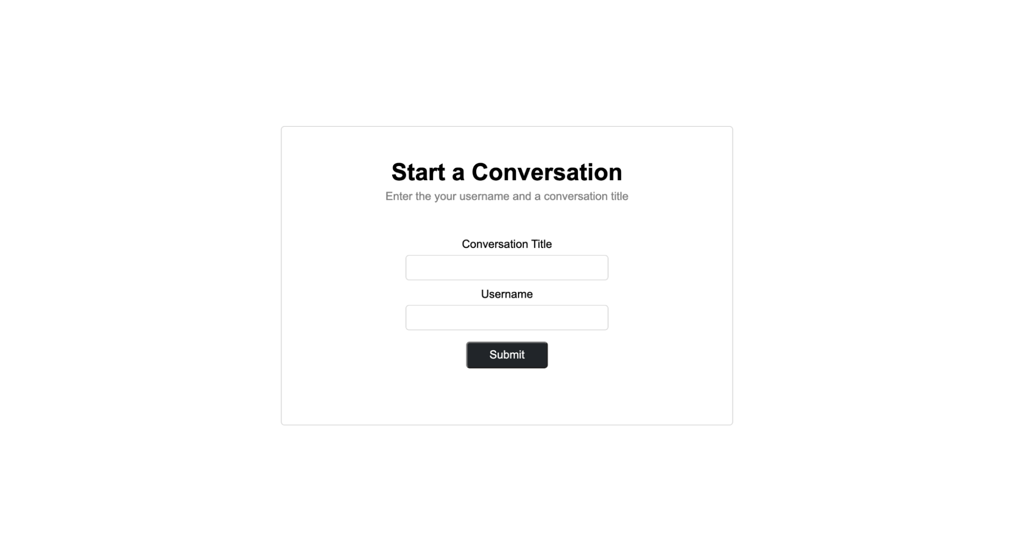 Twilio Vanilla JS Chat App Conversation Page