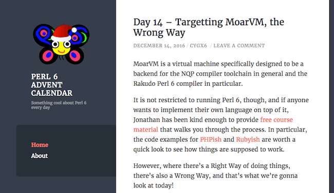 Perl 6 Advent Calendar