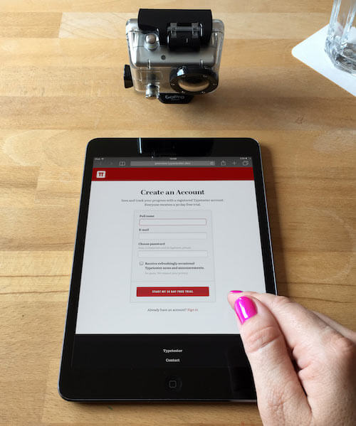 Recording and sharing interface testing sessions is effortless if you have a camera-equipped device.