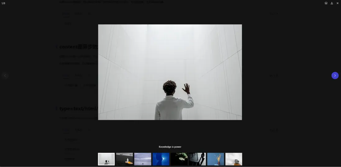 axui.viewer媒體查看器模塊-單行縮略圖