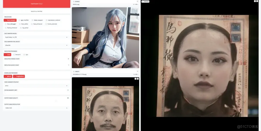 地表最強AI換臉神器，Facefusion3.3.2版整合包來啦！_英偉達_08