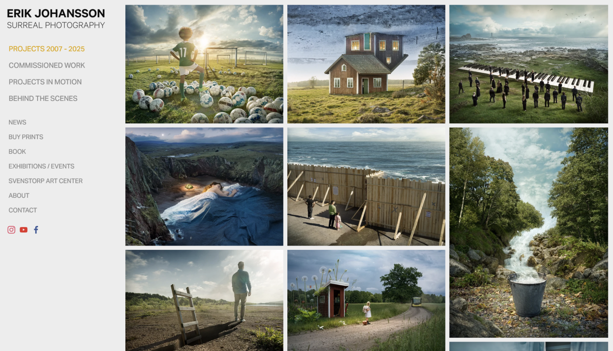 Erik Johansson's photography site