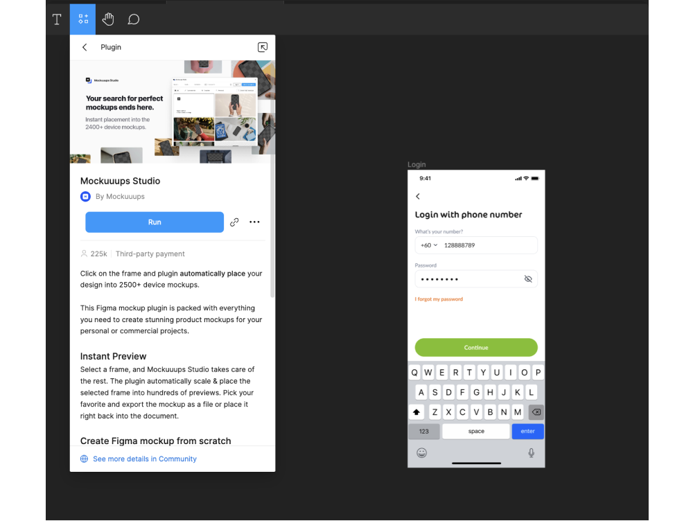 Mockuuups Studio’s Figma plugin