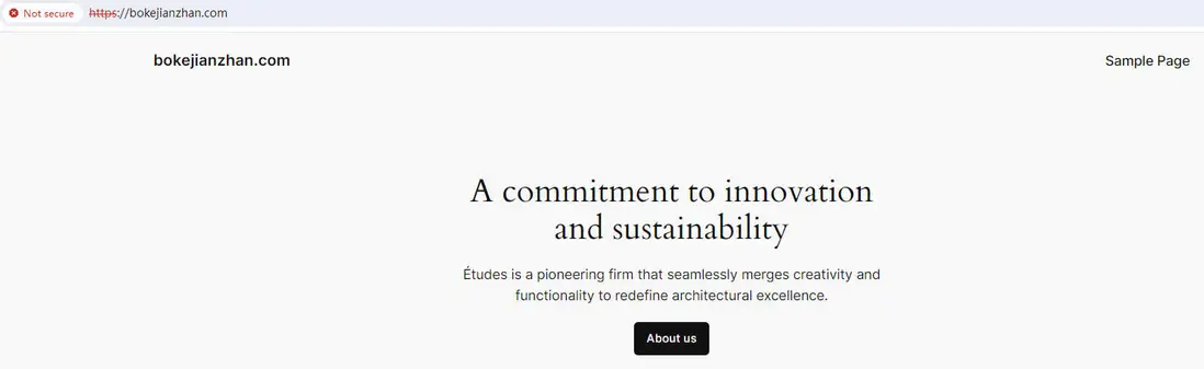 WordPress默認主題頁面