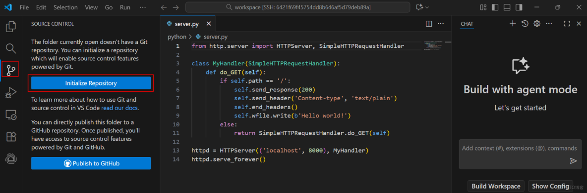 基於華為開發者空間-雲開發環境（容器）結合Versatile Agent，構建AI輕量級智能辦公助手_開發環境_20