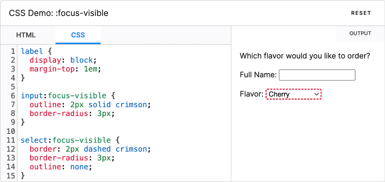 Making Focus Visible