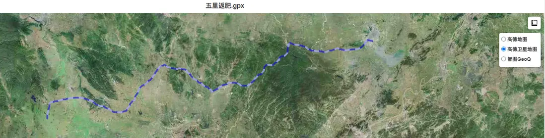 Snipaste_2023-10-05_23-35-26 gpx軌跡可視化效果 高德衞星圖效果