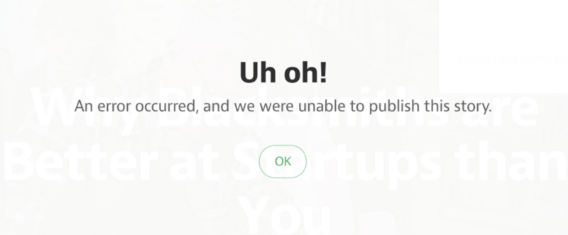 saying Uh-oh is entirely inappropriate.