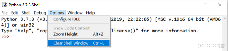 python3的idle怎麼清屏_快捷鍵