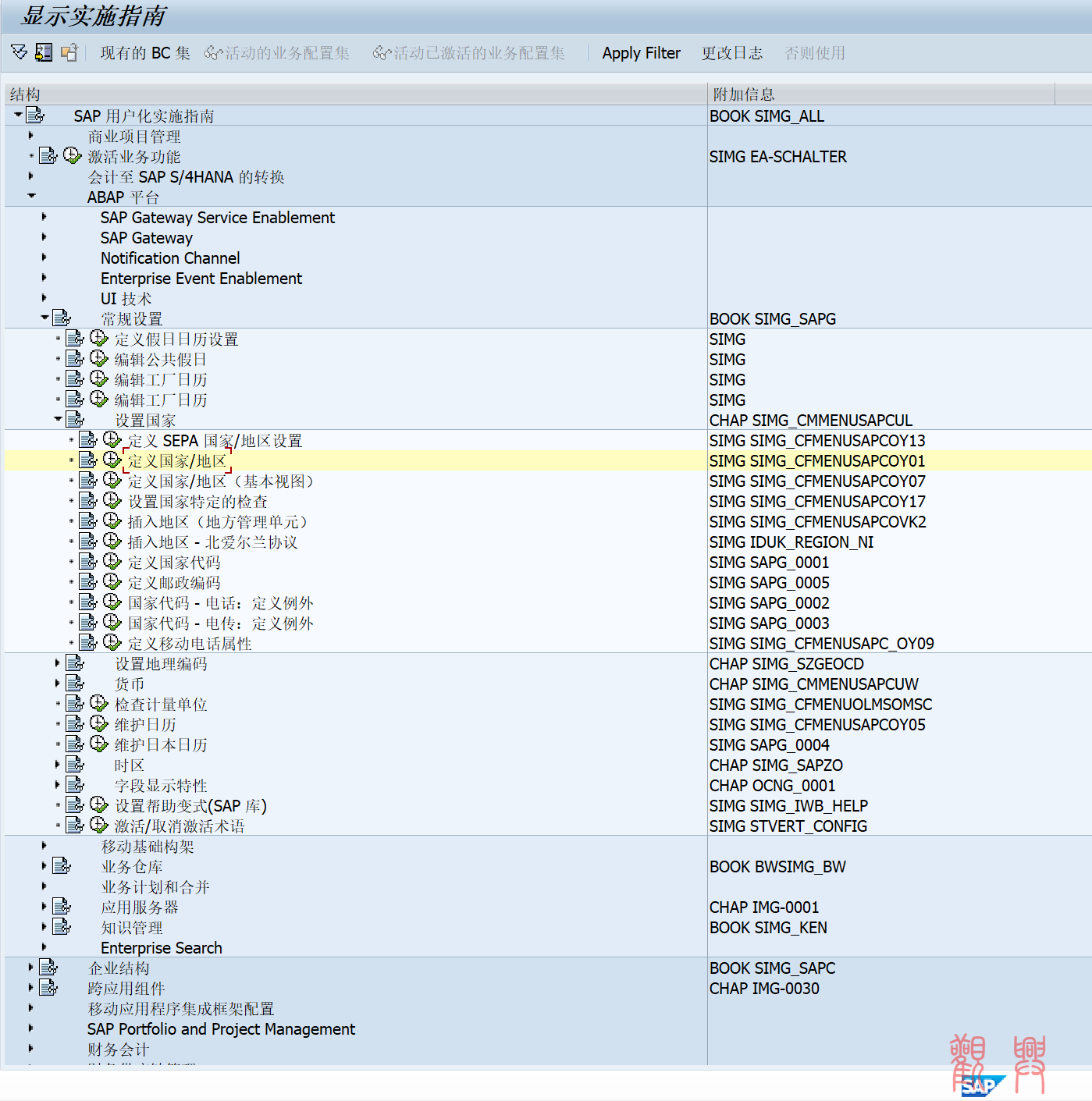 OY01 定義國家/地區