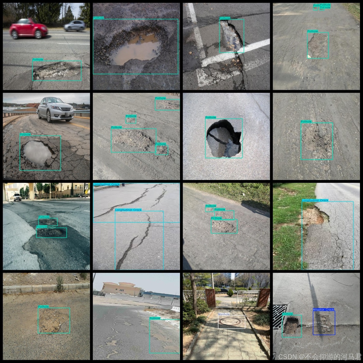 道路缺陷檢測數據集（裂縫坑洞）5503張VOC+YOLO格式_git