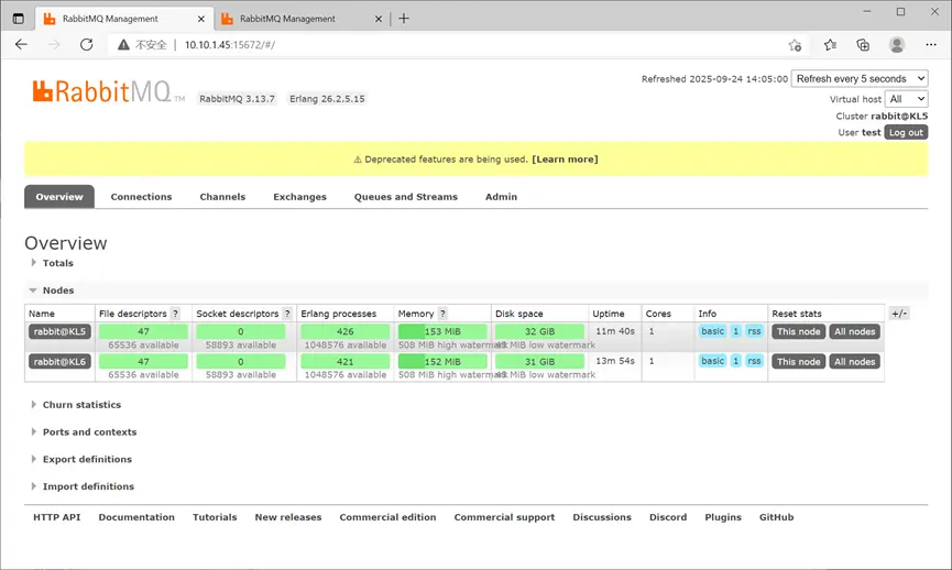 雙機正常集羣狀態