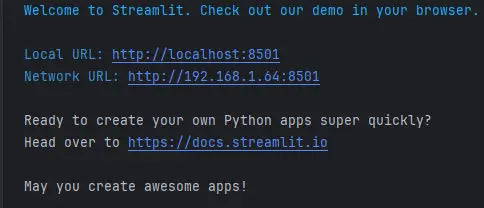 streamlit hello