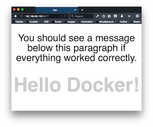 Application winning in Firefox screenshot