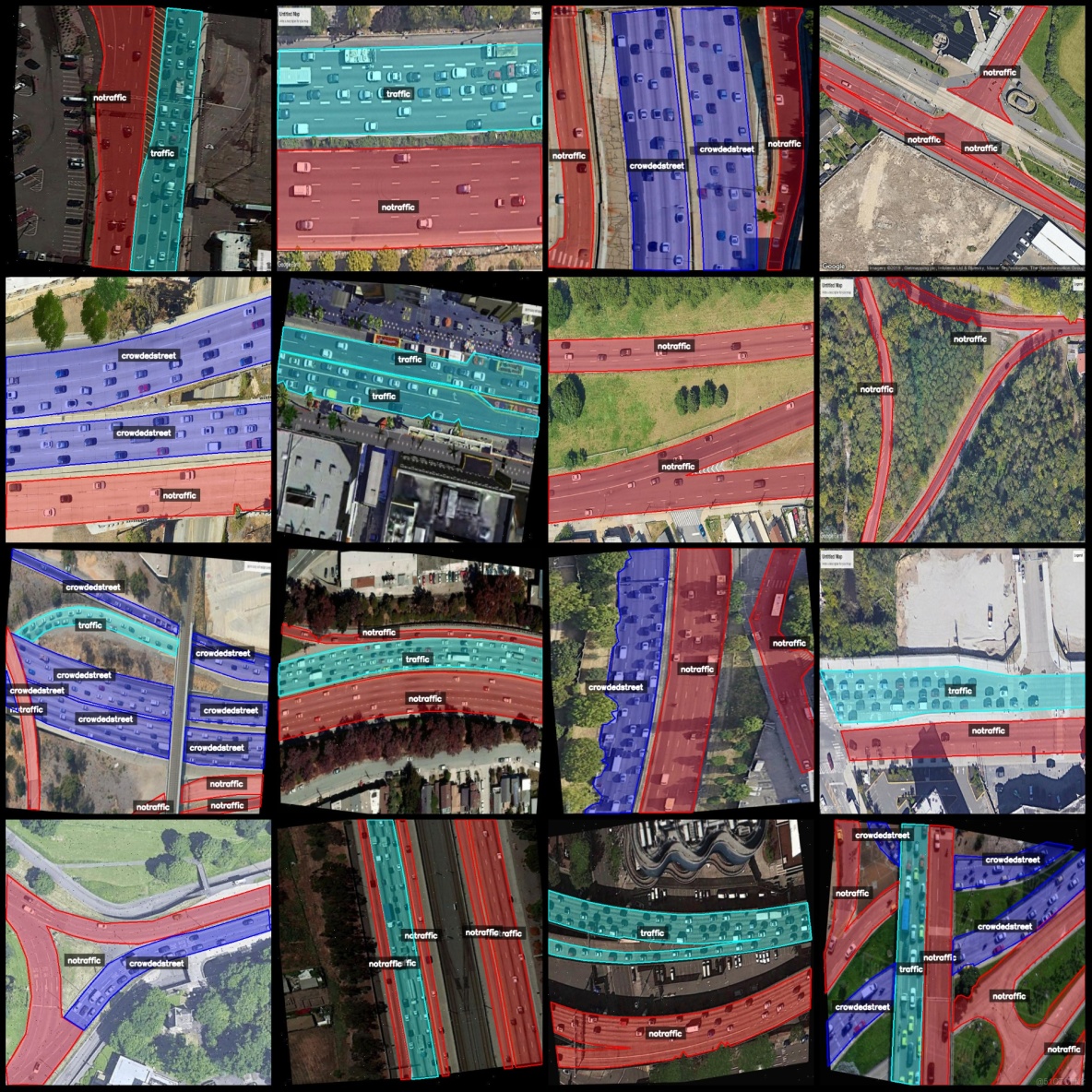 無人機視角智慧交通擁堵識別分割數據集labelme格式2392張3類別_json數據_04