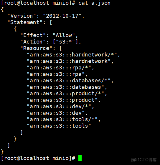 mc在MinIO中創建用户創建policy用户和policy的綁定（minio）_顯示文件_08