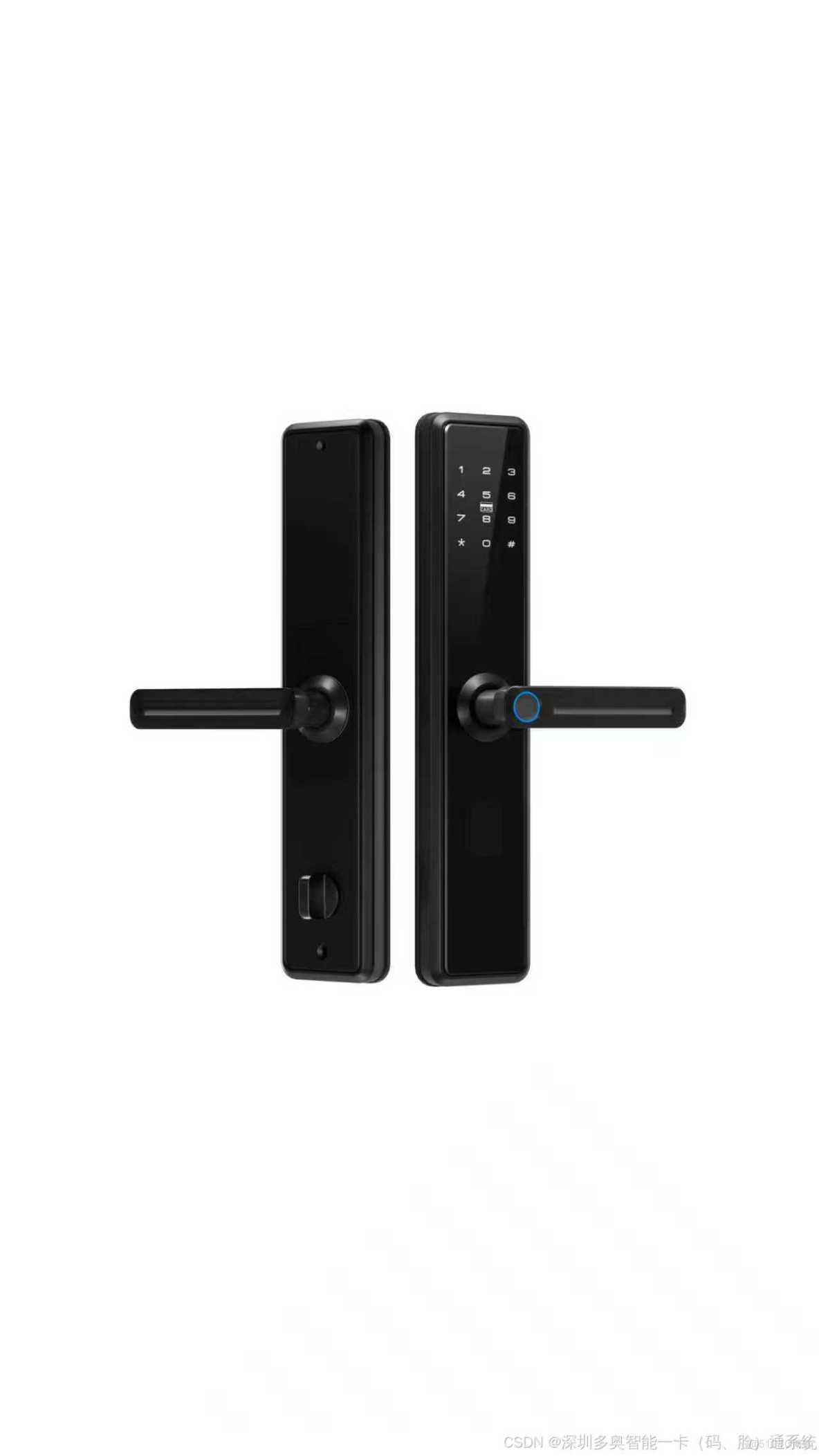 無線聯網智能門鎖系統解決方案，適用於公寓、民宿、辦公室等場景。系統採用433MHz無線通信，支持指紋、密碼、IC卡等多種開門方式，具有免佈線、雲管理、高安全性等特點_#刷卡智能鎖