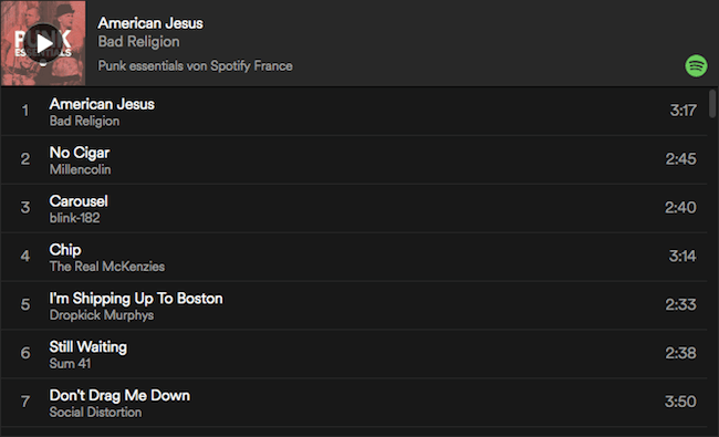 Punk Essentials Playlist