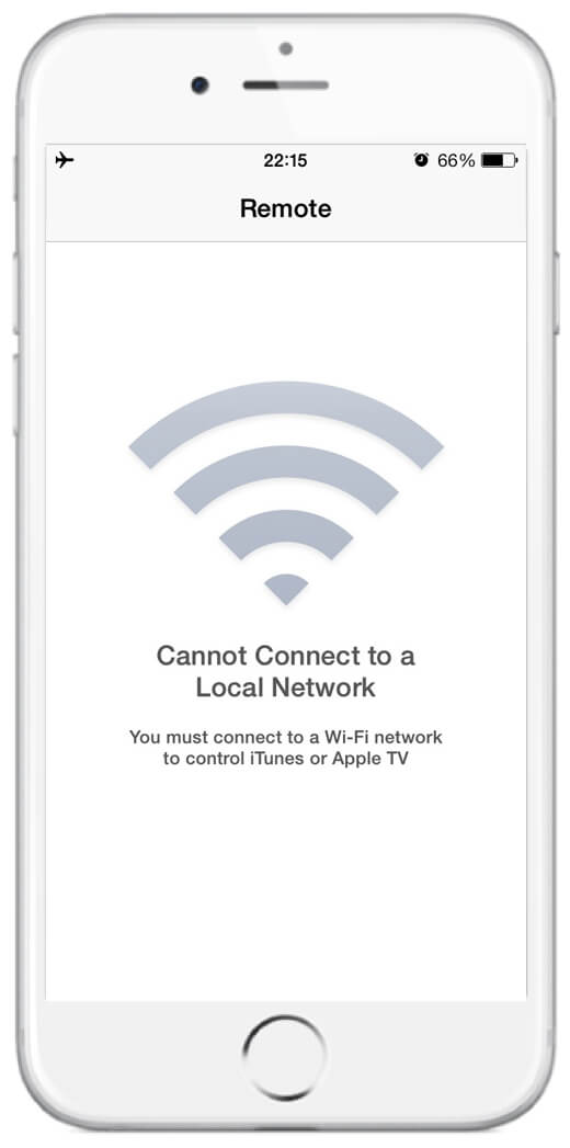 Remote app explains why user cannot see anything, and how to solve this.