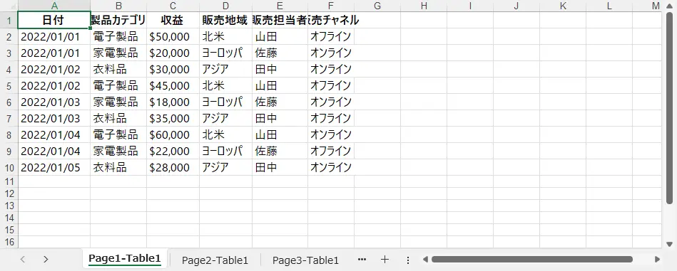 Python轉換PDF為Excel