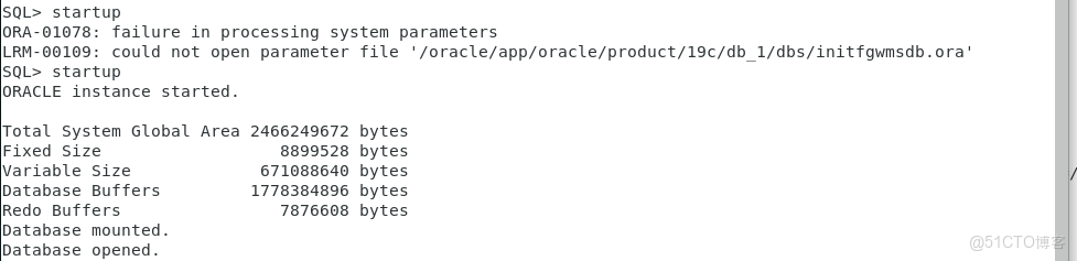 ORA-01078: failure in processing system parameters LRM-00109: could not open parameter file / 解決方法_oracle_07