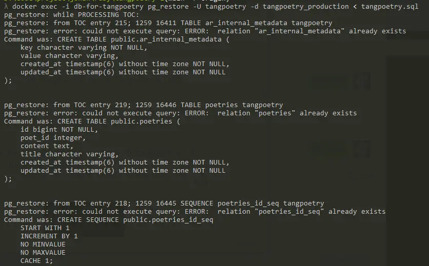 導入數據庫後的效果