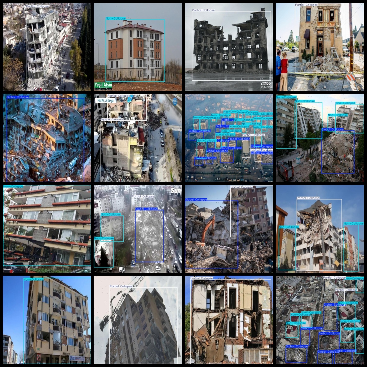 房屋坍塌檢測數據集1972張VOC+YOLO格式_數據集