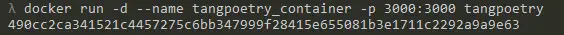 tangpoetry 容器